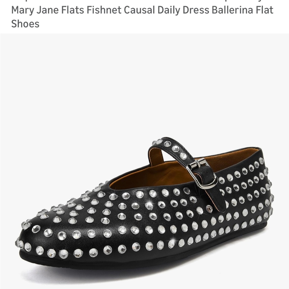 Elegant Black Studded Loafers - Picture 5 of 8